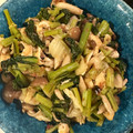 みや☆じゅん's cooksnap of when they made 小松菜ときのこと油揚げのおかか炒め.