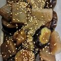 Snake's cooksnap of when they made なすとこんにゃくのピリ辛煮.