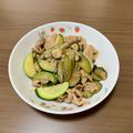 クック4P73QB☆'s cooksnap of when they made 豚バラとズッキーニとなすのオイマヨ炒め.