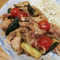 クックHBQ370☆'s cooksnap of when they made ズッキーニと鶏もも肉のトマト炒め.