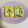 ももゆみ1230's cooksnap of when they made 大葉入りふんわりたまご焼き.
