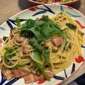 pyon's cooksnap of when they made 小松菜の和風パスタ.