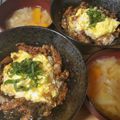 ♡YKitchen♡'s cooksnap of when they made 少しの鰻で☆うなたま丼.