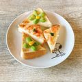 さくらん餅's cooksnap of when they made 食パン半分だけ食べたい時の切り方.