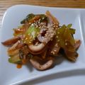 ポニーリボン's cooksnap of when they made 簡単☆イカとネギのキムチ炒め～♪.