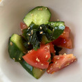 dollyj's cooksnap of when they made だし香る♪トマト＆胡瓜＆わかめの和え物.