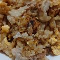 TaniYuri's cooksnap of when they made ん？ビビンバ？焼肉のタレで旨旨炒飯♡.