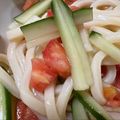 hotarukko's cooksnap of when they made 簡単☆さっぱりトマトサラダうどん.