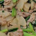 ねこちゃん’ｓ's cooksnap of when they made 厚切り大根と豚肉と小松菜のオイスター炒め.
