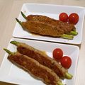 アクセル☆'s cooksnap of when they made 居酒屋気分♡アスパラまるごと♪豚つくね.