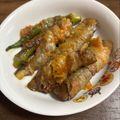 かるん's cooksnap of when they made とろ茄子とオクラの柔らか味噌ダレ肉巻き.