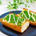 Satoco❋'s cooksnap of when they made 飾りじゃないのよパセリは🎶パセリトースト.