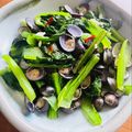 kinniko's cooksnap of when they made あさりと小松菜の酒蒸しソテー♪.
