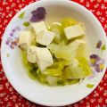 チェックのミニくま's cooksnap of when they made 白菜と豆腐のサッと煮.