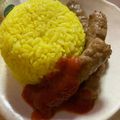 ふぁんころ's cooksnap of when they made カレー料理に！炊飯器でターメリックライス.