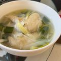 ☻︎'s cooksnap of when they made ネギ手羽先スープ♪簡単レシピ鼻水頭痛風邪.