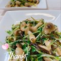 オウジリリノエ's cooksnap of when they made 豆苗としめじのナムル.