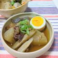 たまさぶろうの部屋's cooksnap of when they made 圧力鍋で染み染みトロトロ☆牛すじ大根.