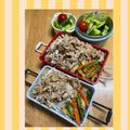 ルぴあ's cooksnap of when they made ラー油＆マヨin生姜焼き丼♪お弁当にも.