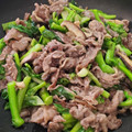 ｸﾏﾘｴ's cooksnap of when they made 実は相性抜群！牛肉とセロリの中華炒め.