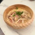 komugiko4's cooksnap of when they made ボウルで簡単♪きのこチーズクリームパスタ.