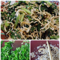 ひっこ's cooksnap of when they made 大根の葉としらすのゴマ油炒め.