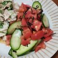 クックM96XDX☆'s cooksnap of when they made 超簡単！キュウリとトマトの塩昆布サラダ.