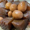 チビクウ's cooksnap of when they made こんにゃくとうずらたまごのピリ辛煮.