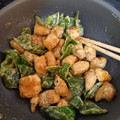 クックLHY3HR☆'s cooksnap of when they made 【楽めし】ささみとピーマンの醤油マヨ炒め.