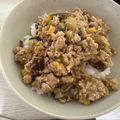 ktmsora's cooksnap of when they made ☆ひき肉夏野菜丼☆.