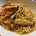 ｂｅｒｒｙ＋'s cooksnap of when they made ベーコンとしめじの和風パスタ☆.