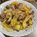 ミアンミアン's cooksnap of when they made 豚こま☆簡単メイン 白菜とネギの味噌炒め.