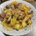 ミアンミアン's cooksnap of when they made 豚こま☆簡単メイン 白菜とネギの味噌炒め.