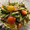 クックG7QK4H☆'s cooksnap of when they made ♪きゅうりトマトオクラ茗荷のごま油和え♪.