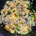 抹茶MILK's cooksnap of when they made ＊青梗菜と豚ときのこの卵炒め＊.