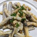 mufuron's cooksnap of when they made マテ貝のしょう油バター炒め.