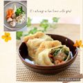 runa10's cooksnap of when they made 野菜入り油揚げ巾着のコンソメ煮.