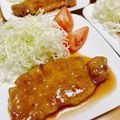 ルパンのかあさん☆彡's cooksnap of when they made 簡単！豚ロース厚切りの甘酢トンテキ.