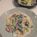ゆいmaru3's cooksnap of when they made ＊ベーコンと小松菜の牛乳クリームパスタ＊.