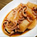還暦あららウラリンダ's cooksnap of when they made コストコの冷凍焼きイカでイカ大根.