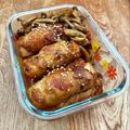 はーくんごーごー's cooksnap of when they made 豚こま肉と厚揚げで肉巻き♪.