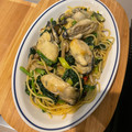 peanutsss's cooksnap of when they made 牡蠣とほうれん草のオイスターソースパスタ.