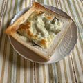 yesmama's cooksnap of when they made お手軽❢高菜チーズトースト(๑•᎑•๑).
