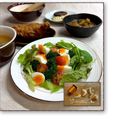 かっちゃん杉's cooksnap of when they made サラダに加える茹で卵は糸で小さく切る.