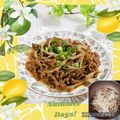♪としクック♪'s cooksnap of when they made 牛肉もやしの焼き肉丼.