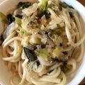 ☆ごはんできた☆'s cooksnap of when they made ねぎ塩焼きうどん.