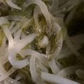 MULA's cooksnap of when they made めかぶと玉ねぎのポン酢和え.