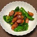 にきけん's cooksnap of when they made 簡単♡ししとうとウインナー炒めたやつ♡.