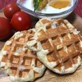 Blue。Rose。's cooksnap of when they made 完成♡HBで簡単♪ベルギーワッフル.
