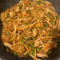 Blue's cooksnap of when they made 味がしみてる美味しいチャプチェ。.